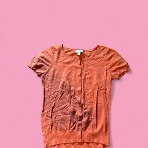 LOFT Women's Coral Button-Down Shirt